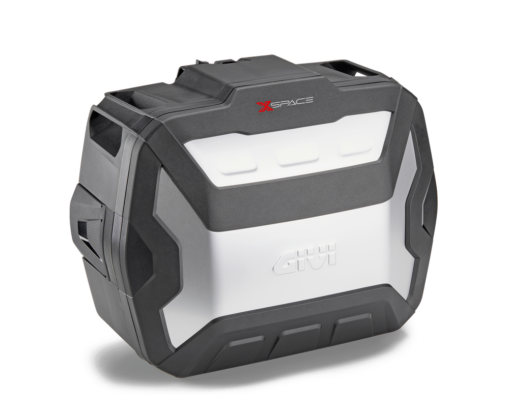 XP01AAA XSPACE valigia espandibile GIVI con finitura in alluminio anodizzato