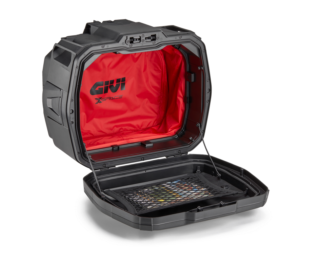 XP01AAA XSPACE valigia espandibile GIVI - rivestimento rosso waterproof