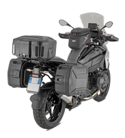 XP01PBA XSPACE tris di valigie espandibili black line montate su BMW R 1300 GS (24)