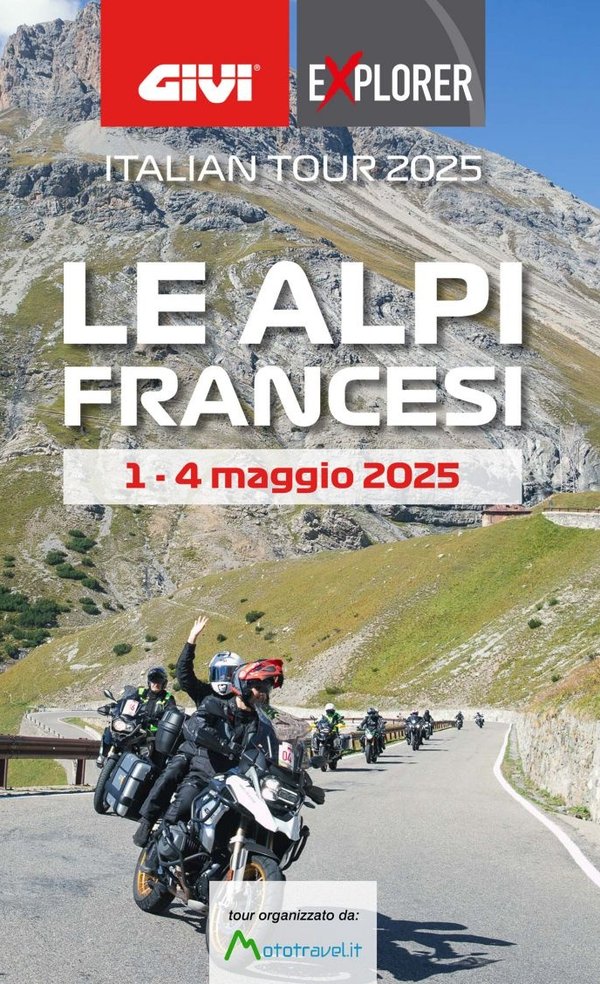 GIVI Tour: quattro giorni in moto tra le meraviglie delle Alpi francesi.