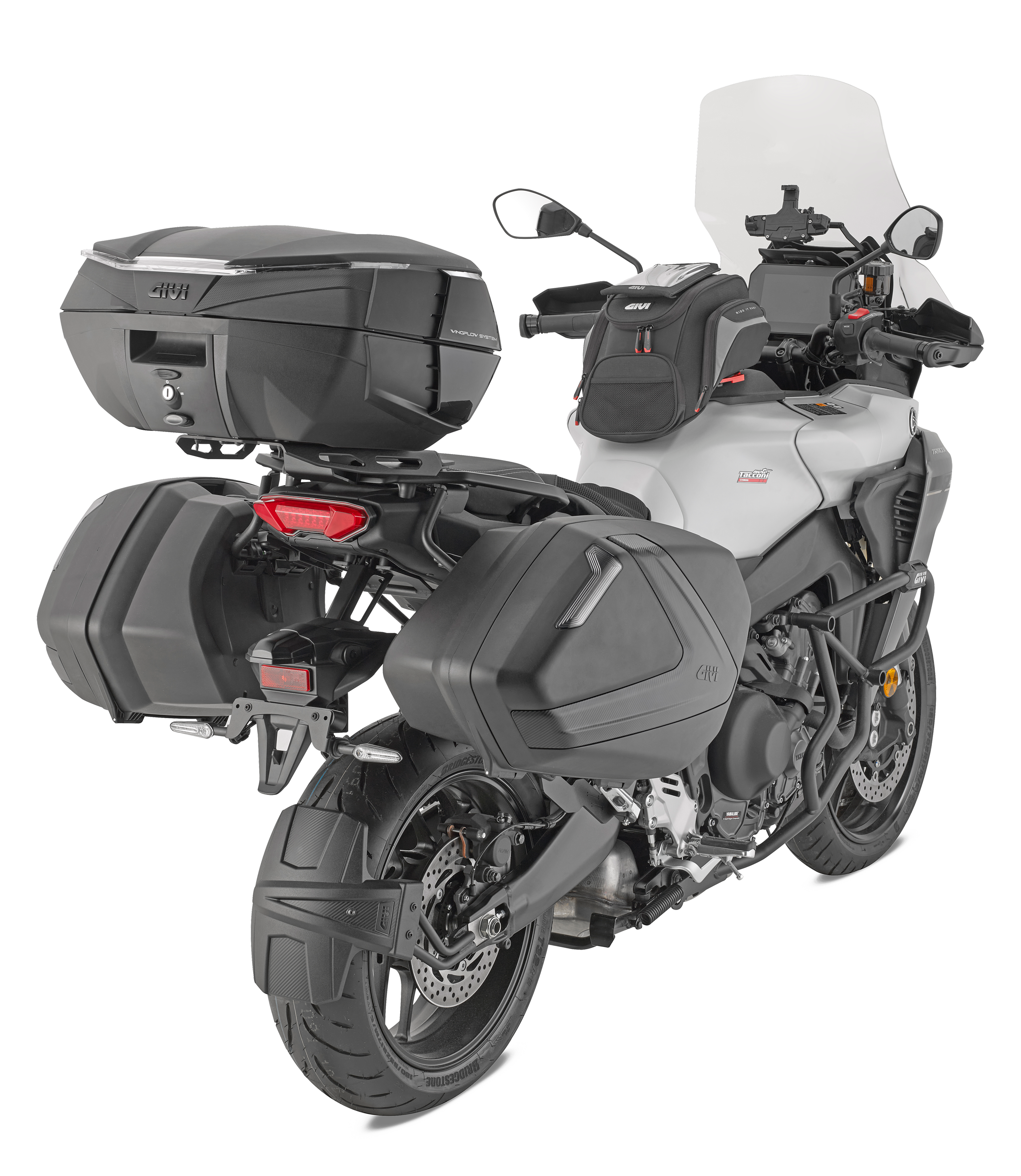 PX2171 portavaligie specifico TECH3 montato su YAMAHA TRACER 9 GT (25) allestito con V37NNT