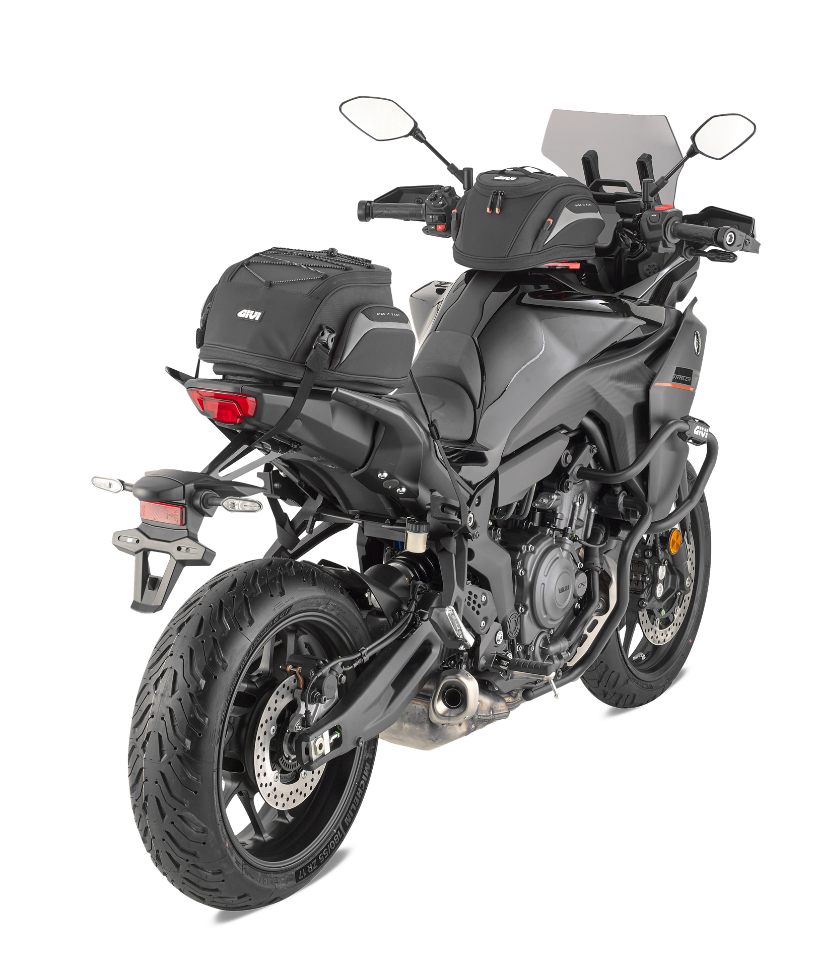 EASY08 Borsa da sella montata su Yamaha Tracer 7 (25)