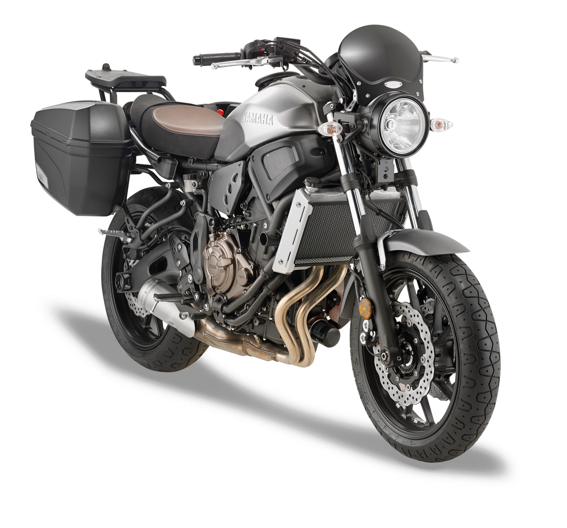 100ALB screen GIVI mounted with AL2126A on Yamaha XSR700 (16)