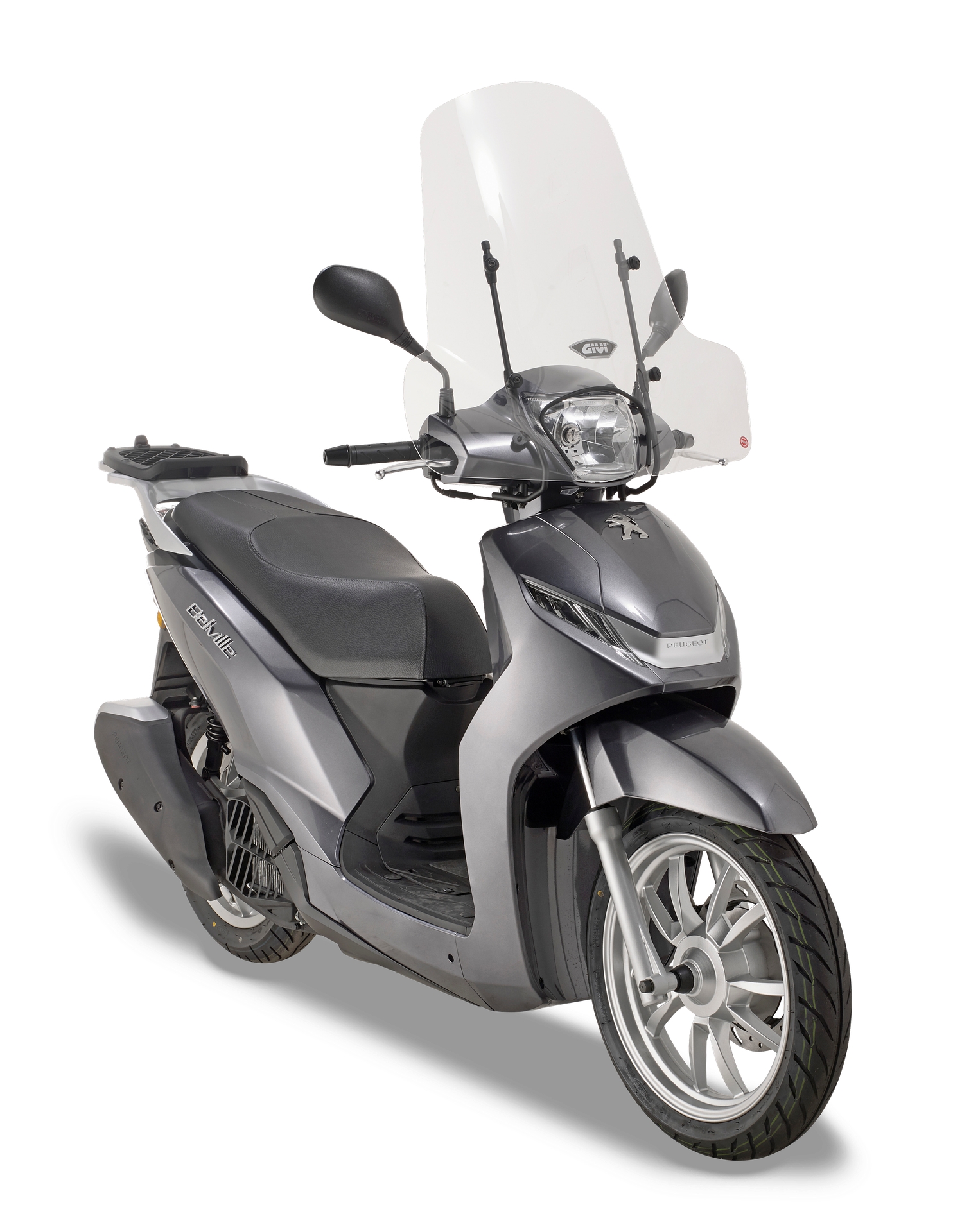 107A screen GIVI mounted with A8101A on Peugeot Belville 125 (17)