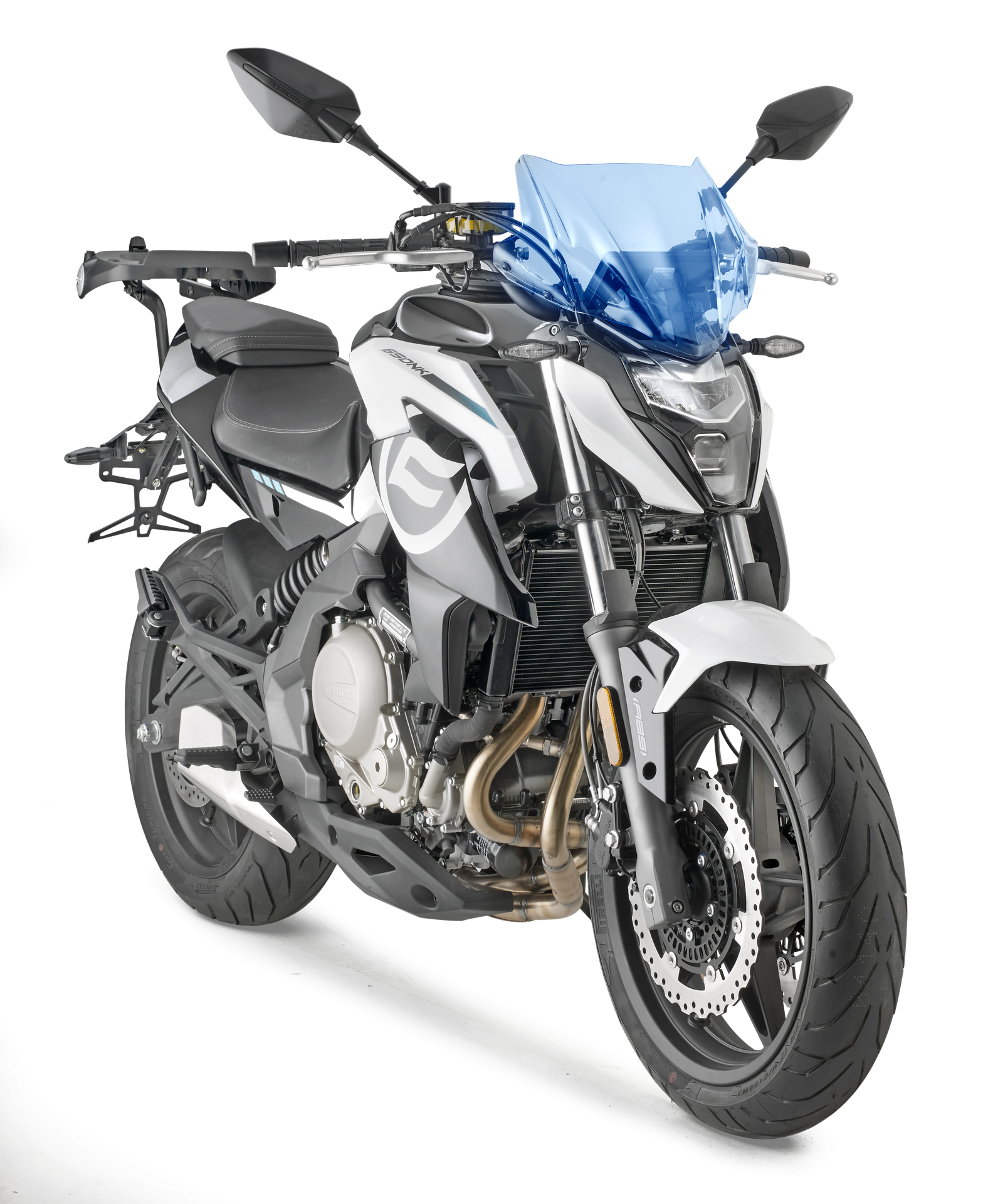 1176ABL screen GIVI mounted with A9223A on CF Moto 650 NK (21)