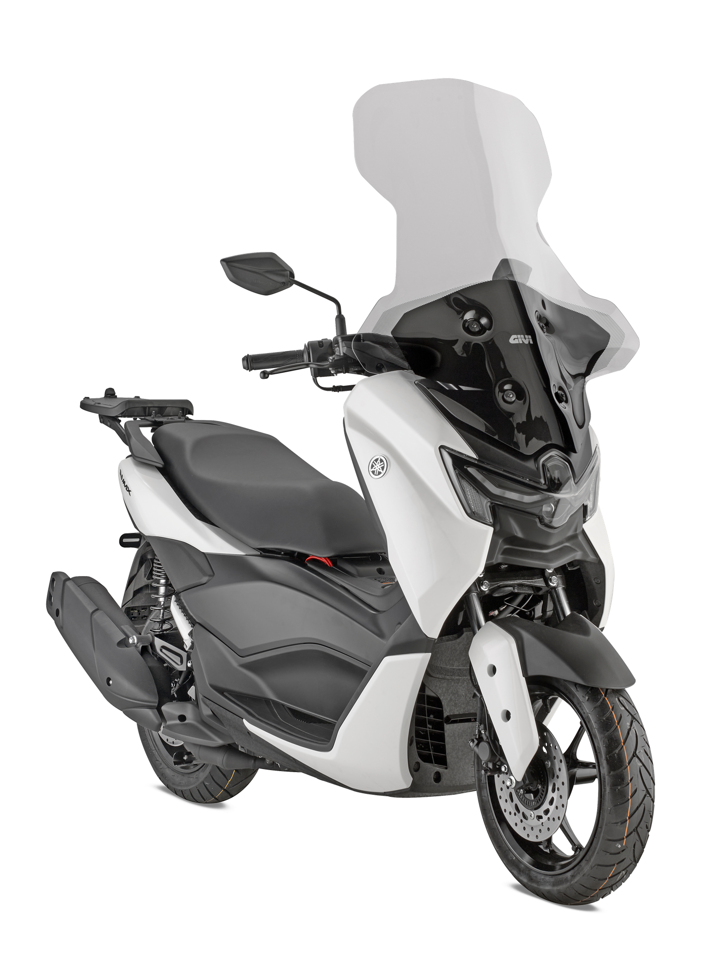 2170DT Specific screen, transparent 79 x 69 cm (H x W) to be combined with the specific D2170KIT fitting kit / 40 cm higher than the original YAMAHA N-max 125 (25)