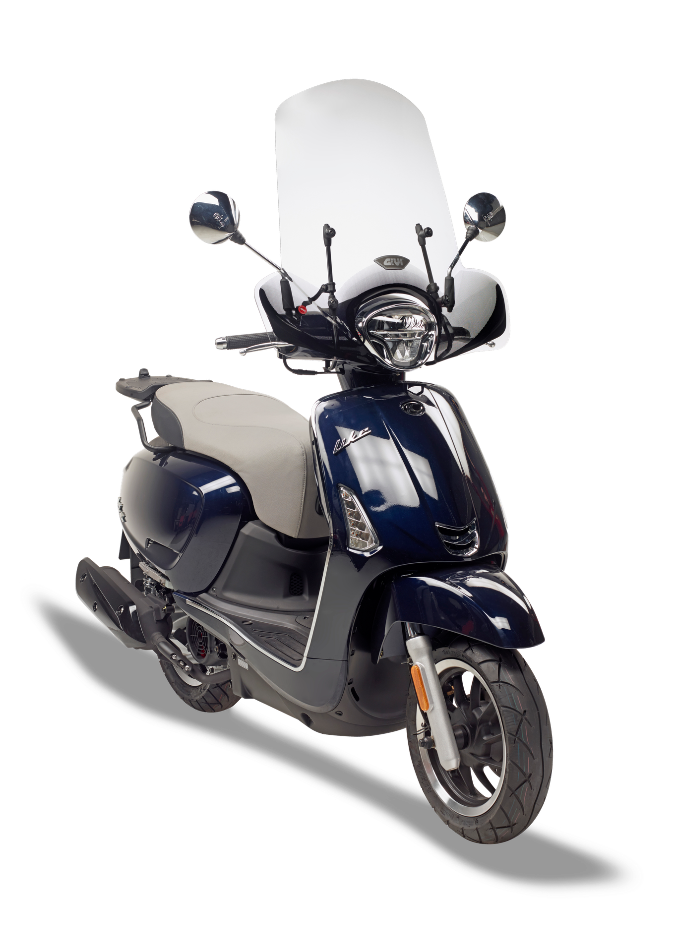 6109A screen GIVI mounted on Kymco Like 125 (17)