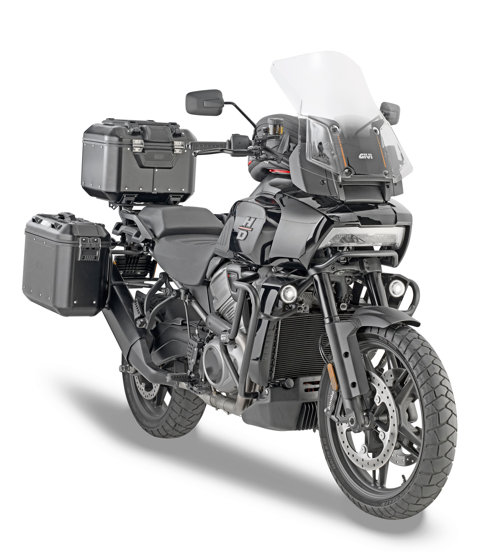 8400DT screen GIVI mounted with D8400KIT on Harley Davidson Pan America 1250 (21)