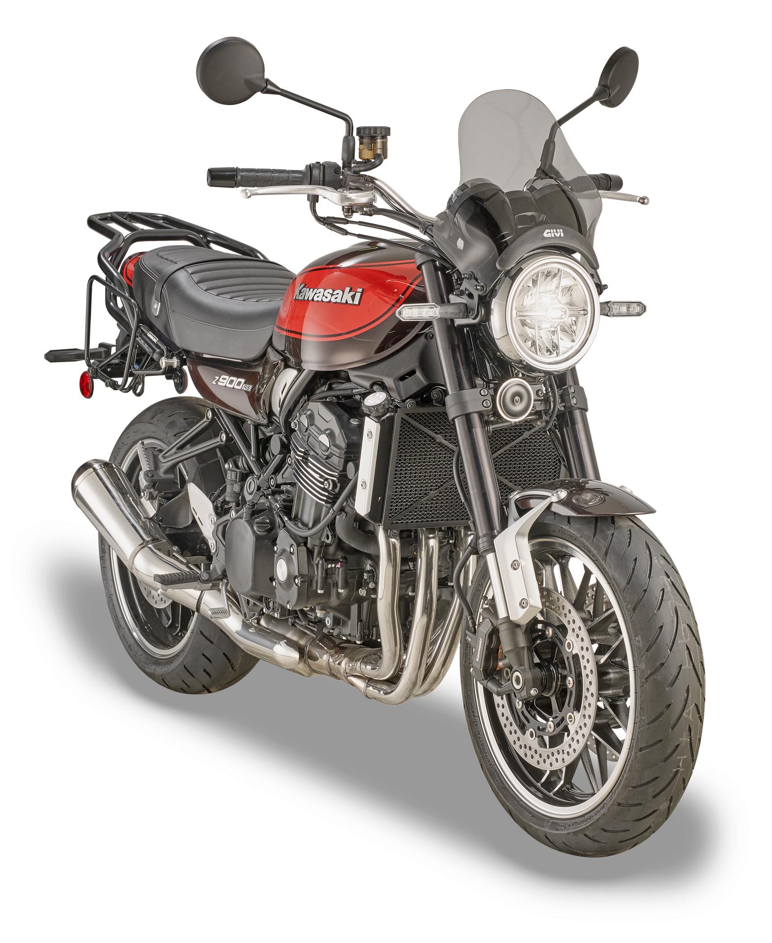 A210 screen GIVI mounted with A4124A on Kawasaki Z 900 RS (18)