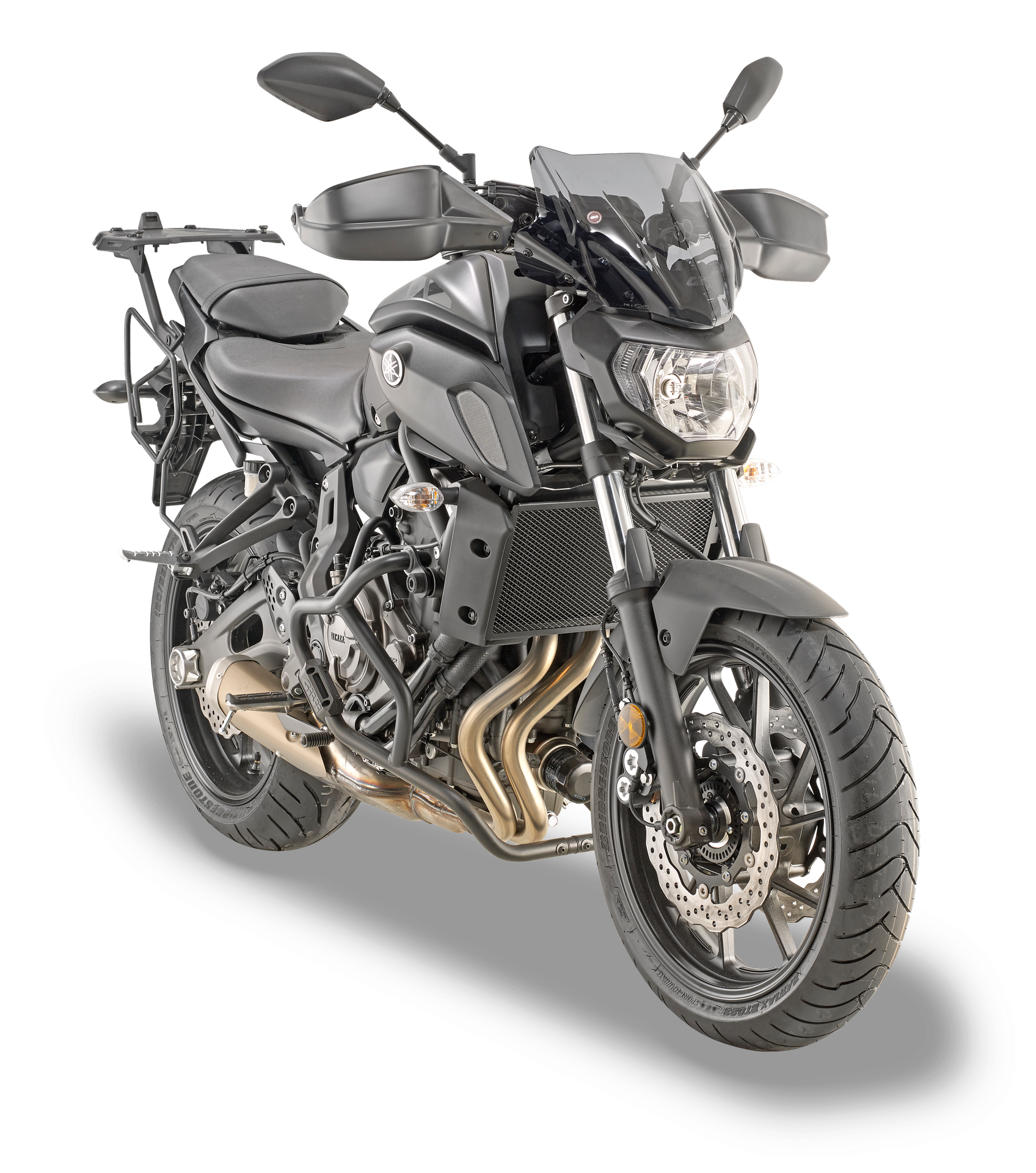 A2140 screen GIVI mounted on Yamaha MT-07 (18)