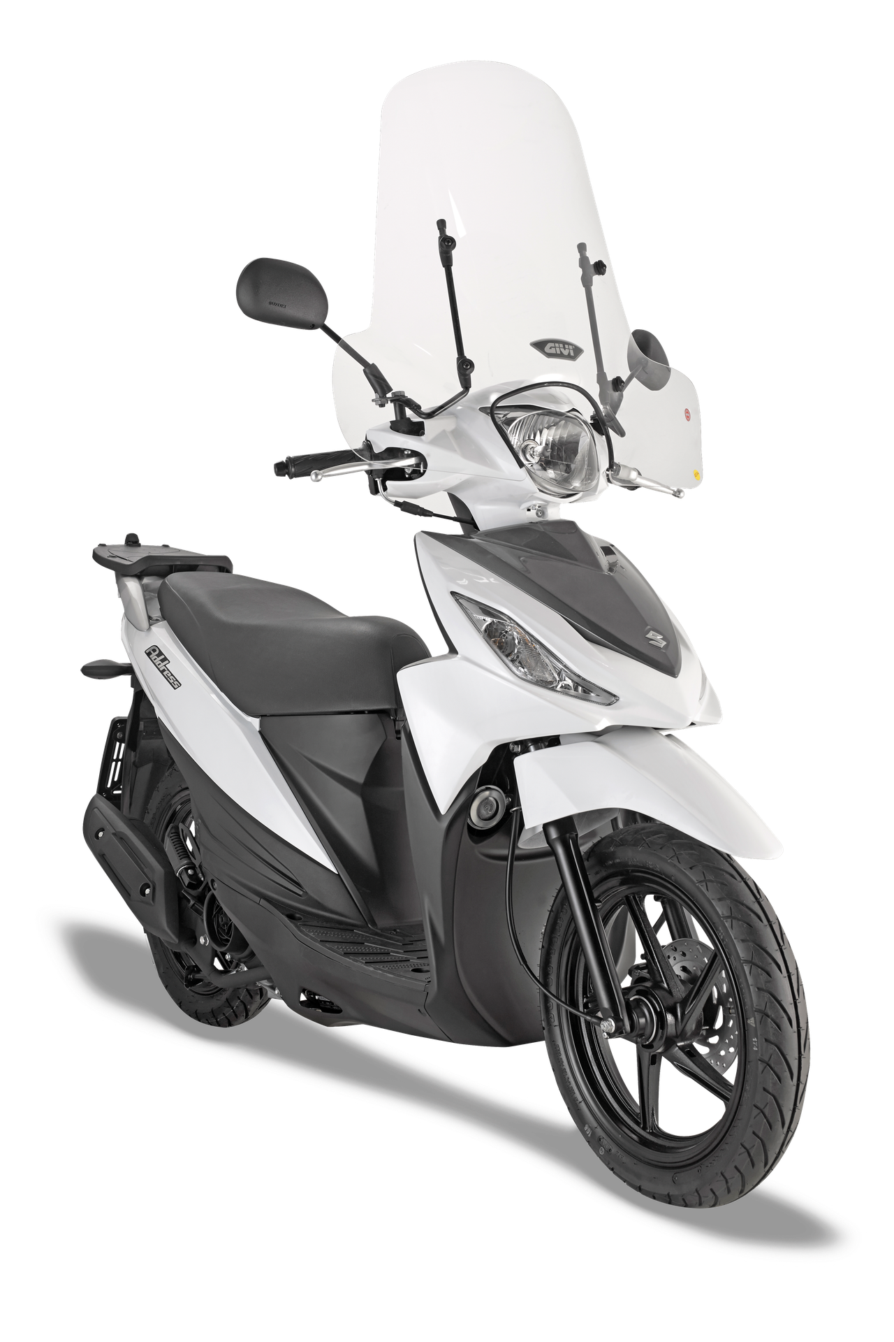 A3109A specific fitting kit GIVI mounted with 107A on Suzuki Address 110 (15)