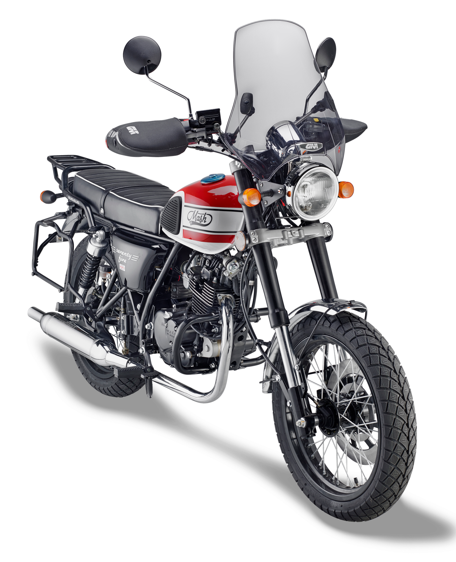 A660 screen GIVI mounted on Mash Seventy Five 125 (14)