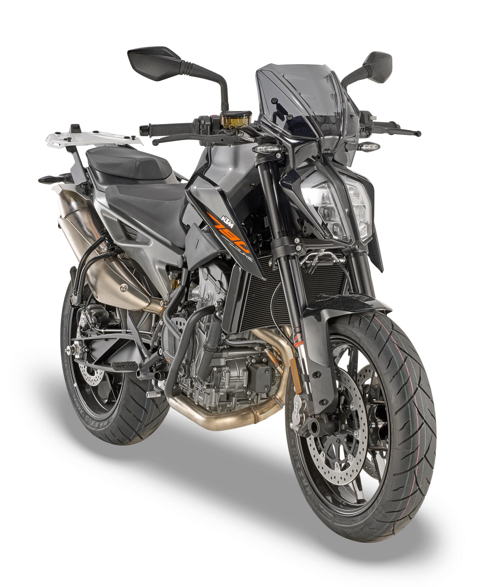 A7708 screen GIVI mounted on KTM Duke 790 (18)