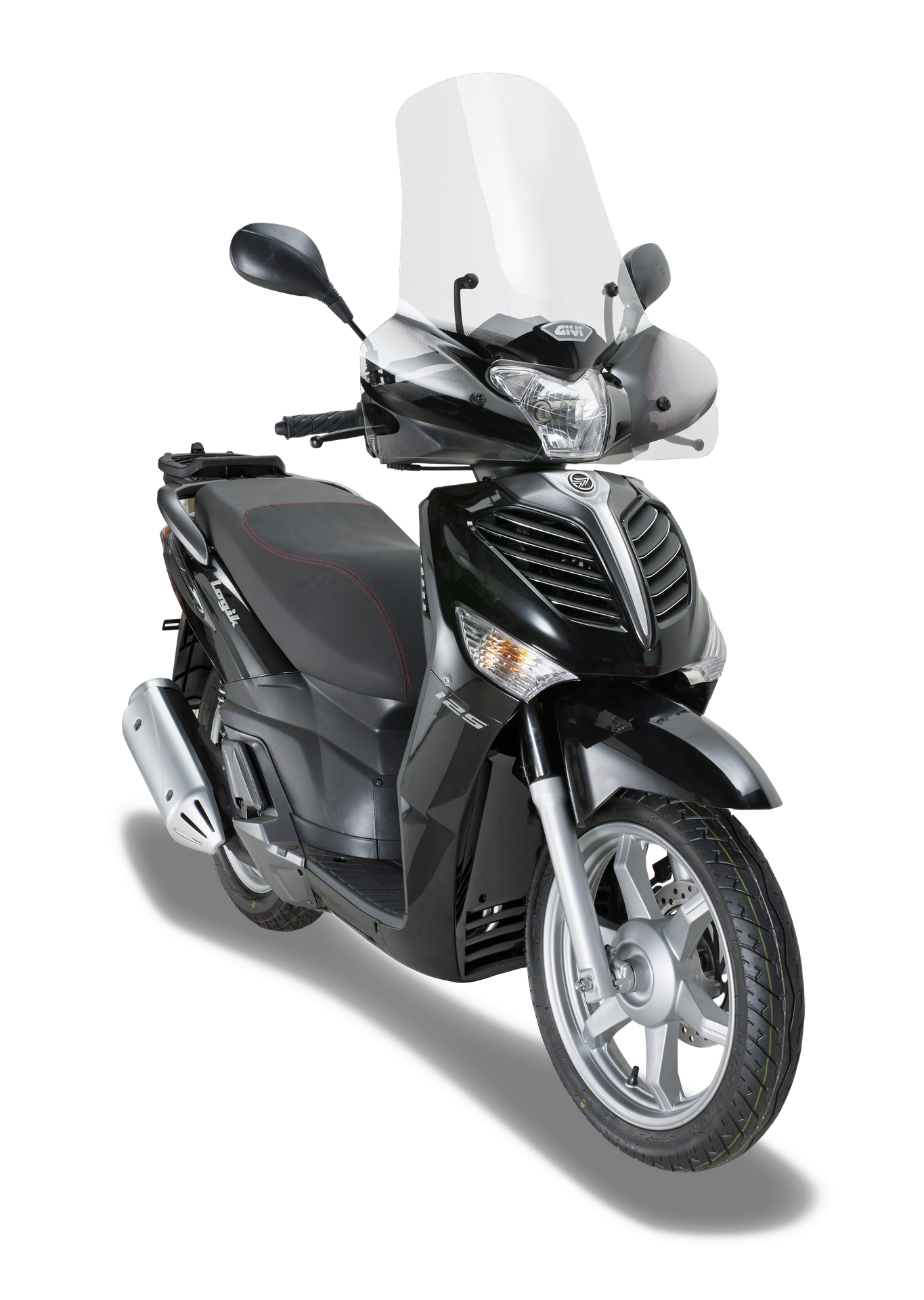 A9100A specific fitting kit GIVI mounted with 308A on Keeway Logik 125 (13)