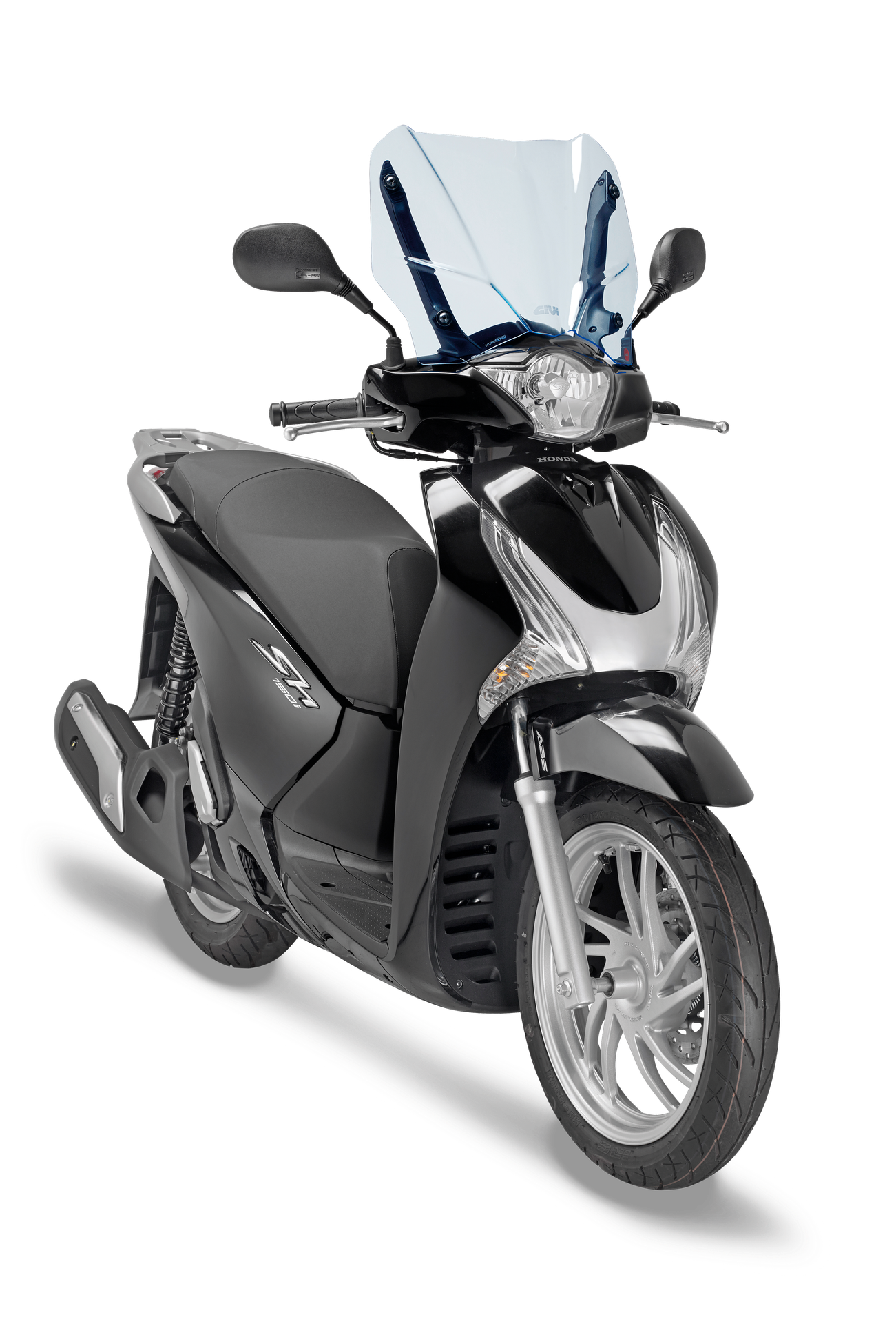 D1128BL screen GIVI mounted on Honda SH 150i ABS (12)
