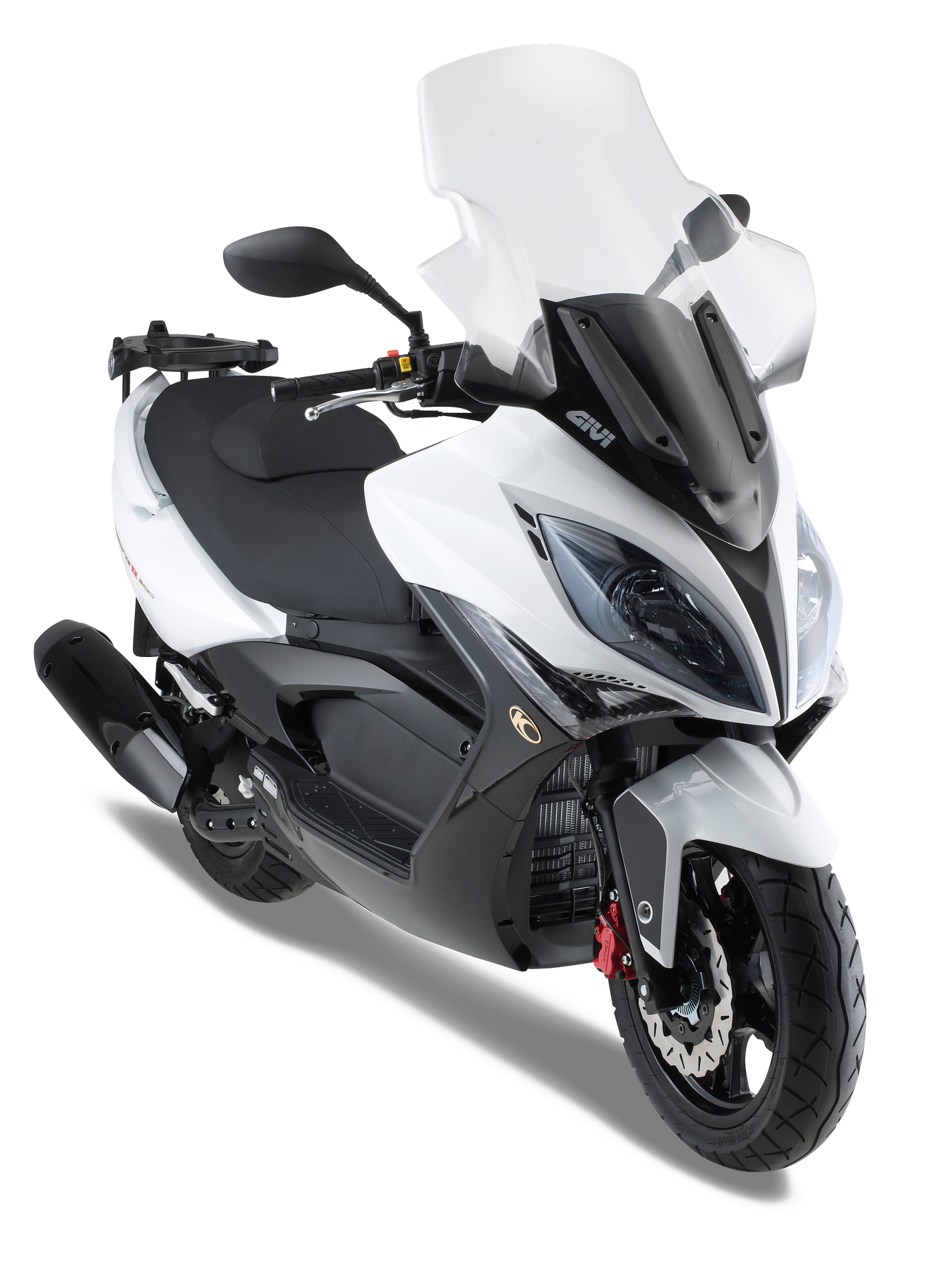 D295ST screen GIVI mounted on Kymco Xciting R 500i (09)