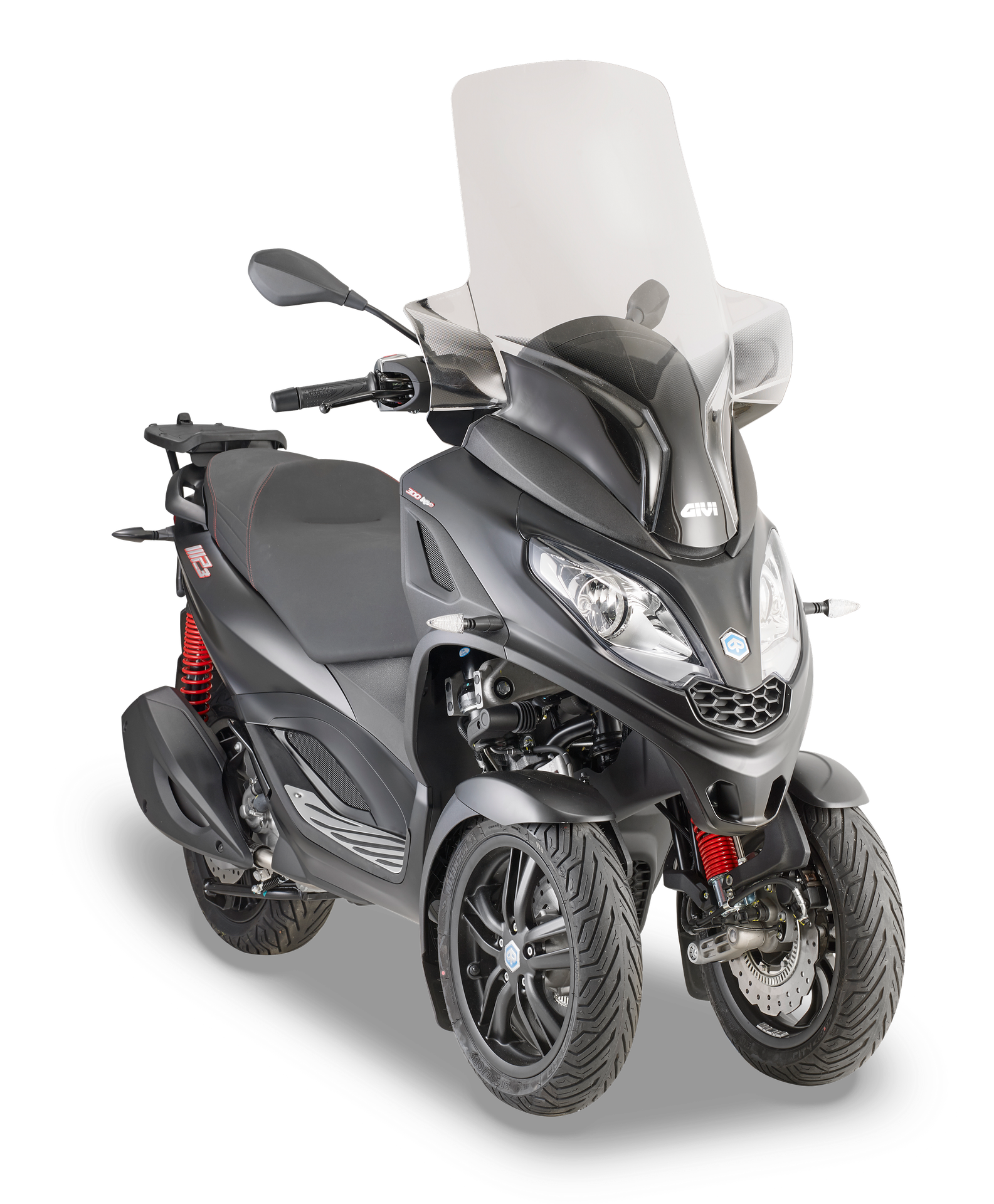 D5614ST screen GIVI mounted on Piaggio Mp3 300 HPE (19)