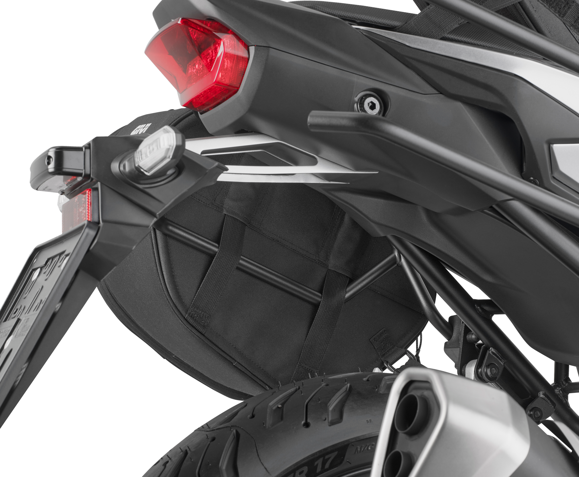 EASY11 Coppia di borse laterali montata su Honda CB 1000 hornet (25) - dettaglio RemoveX