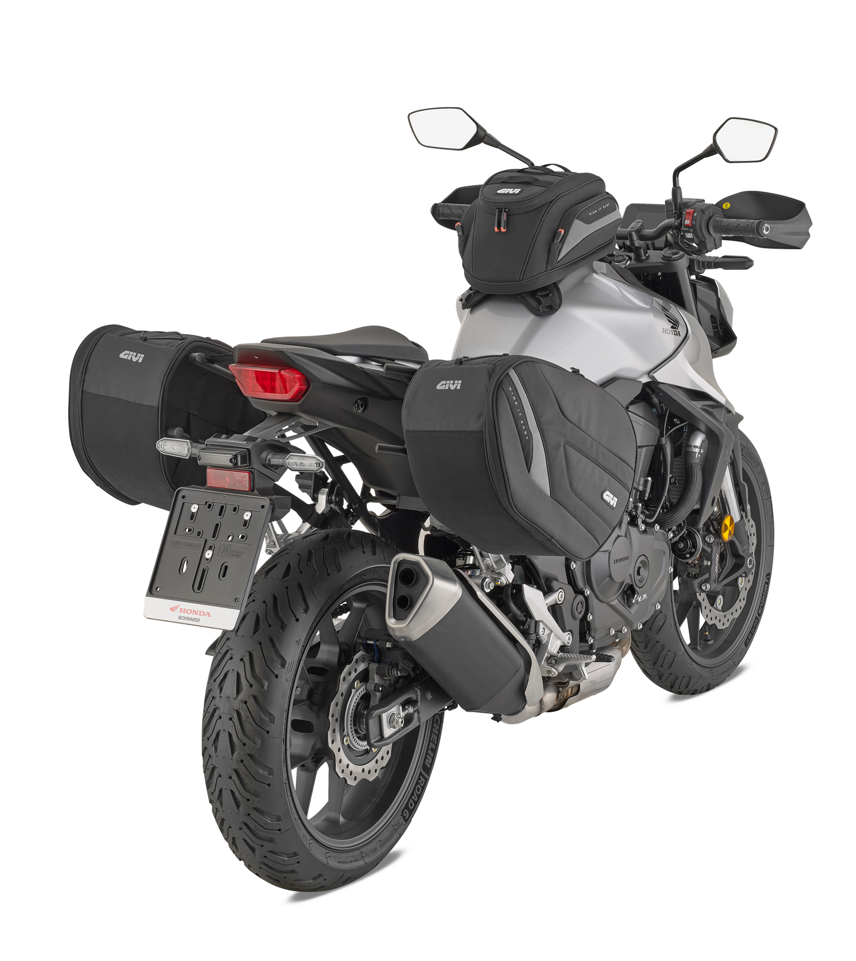 EASY11 Coppia di borse laterali montate su Honda CB 1000 hHornet (25)