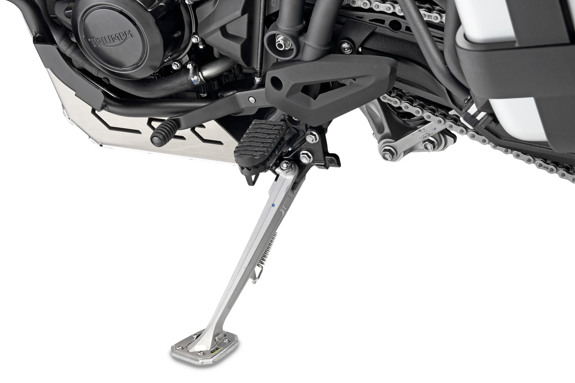 ES6401 side stand extension GIVI mounted on Triumph Tiger 800 (11)