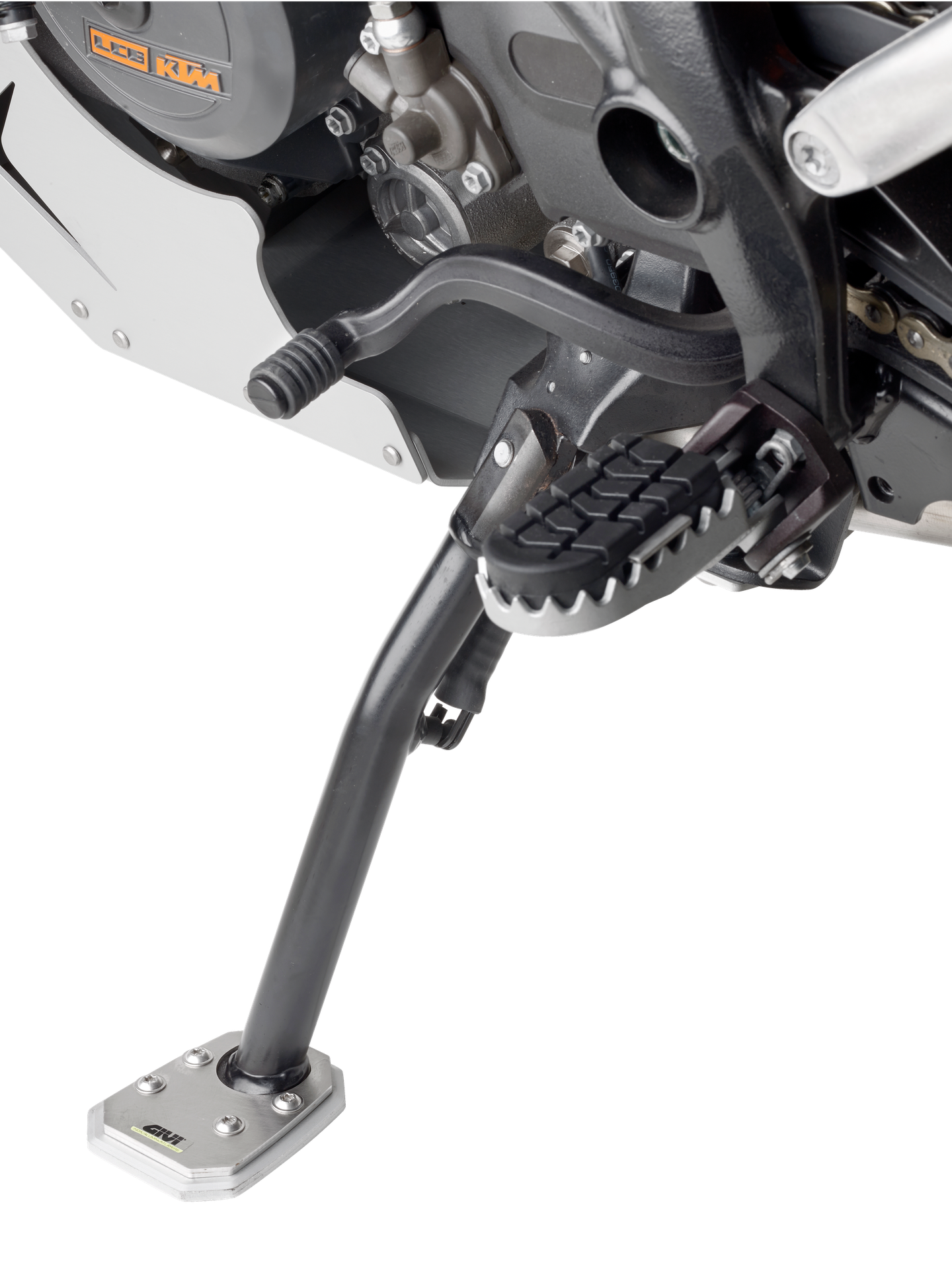 ES7704 side stand extension GIVI mounted on KTM 1050 Adventure (15)