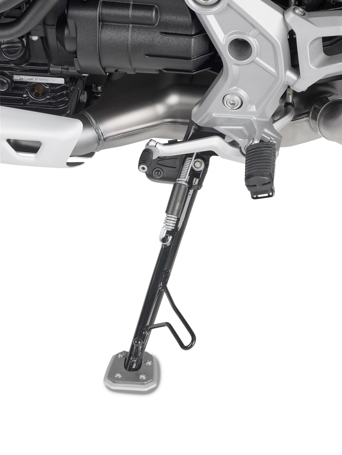 ES8203 side stand extension GIVI mounted on Moto Guzzi V85 TT (19)