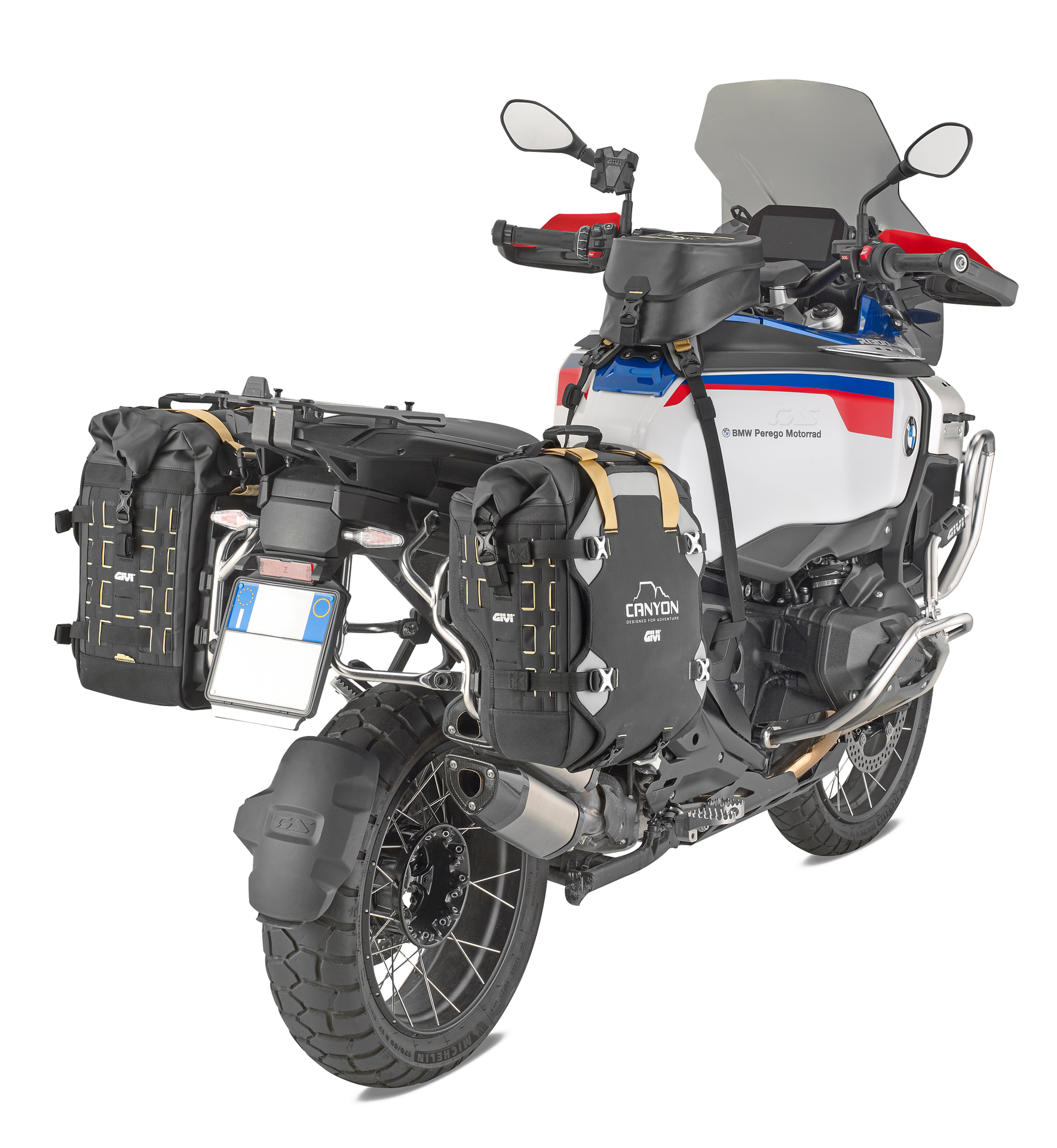 GRT727 Borsa laterale singola scantonata 25 lt. CANYON range - montata su Bmw R 1300 adventure (25)