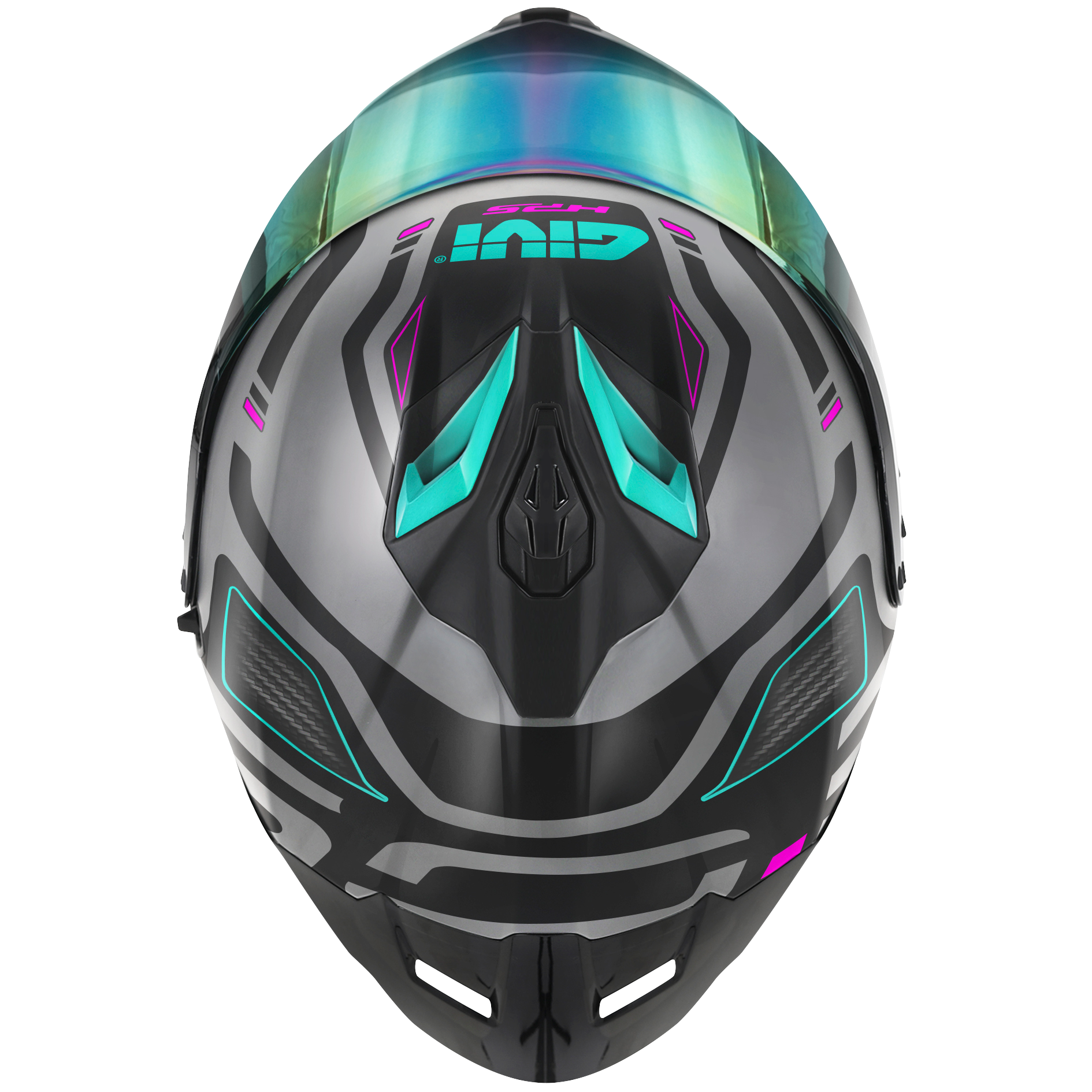 Helmet INTEGRALE 50.3 QUASAR (Grey matt ) GIVI article code: H503FQSGP; image still-life top