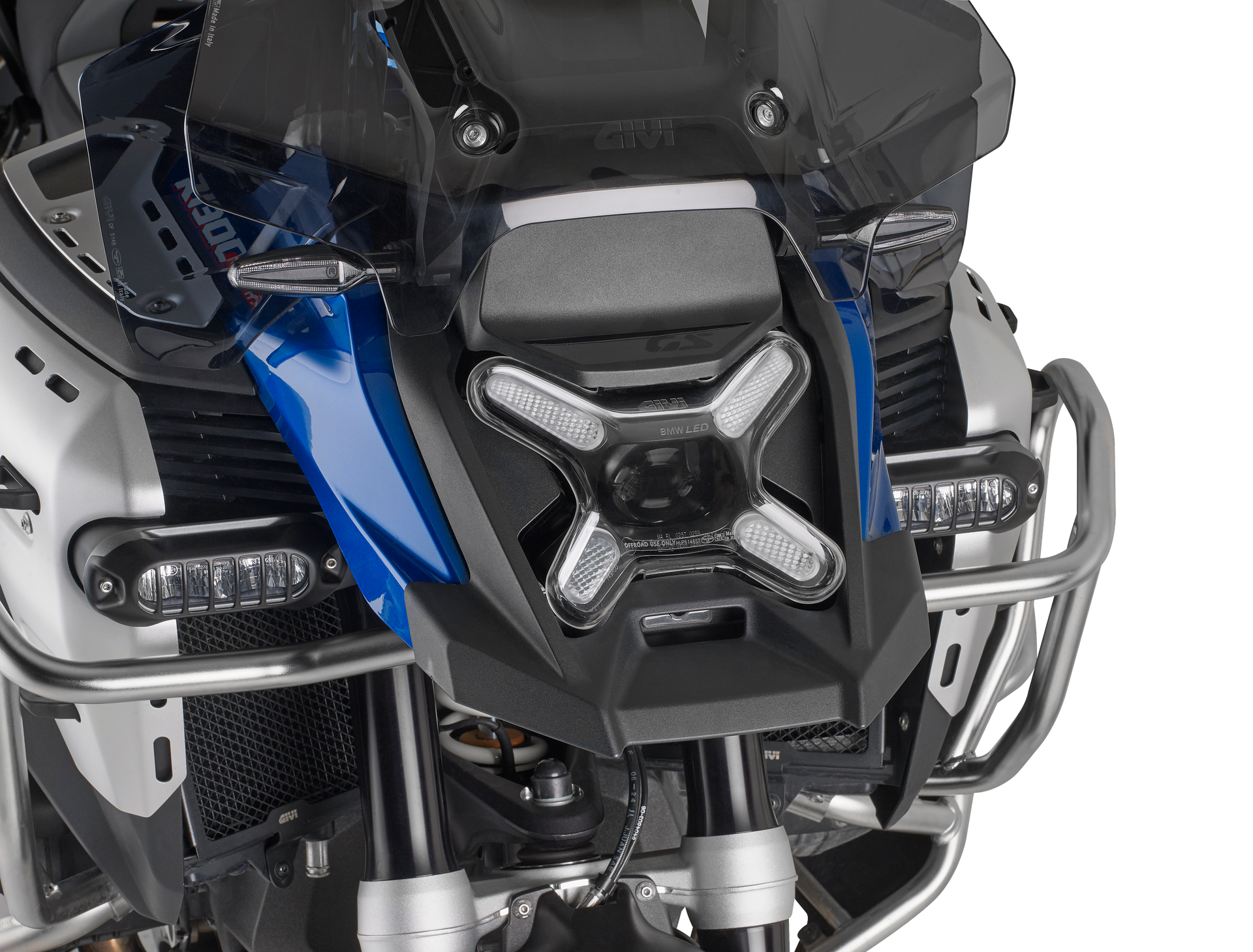 HLP5146ST front headlight protection mounted on BMW R 1300 GS Adventure (25)
