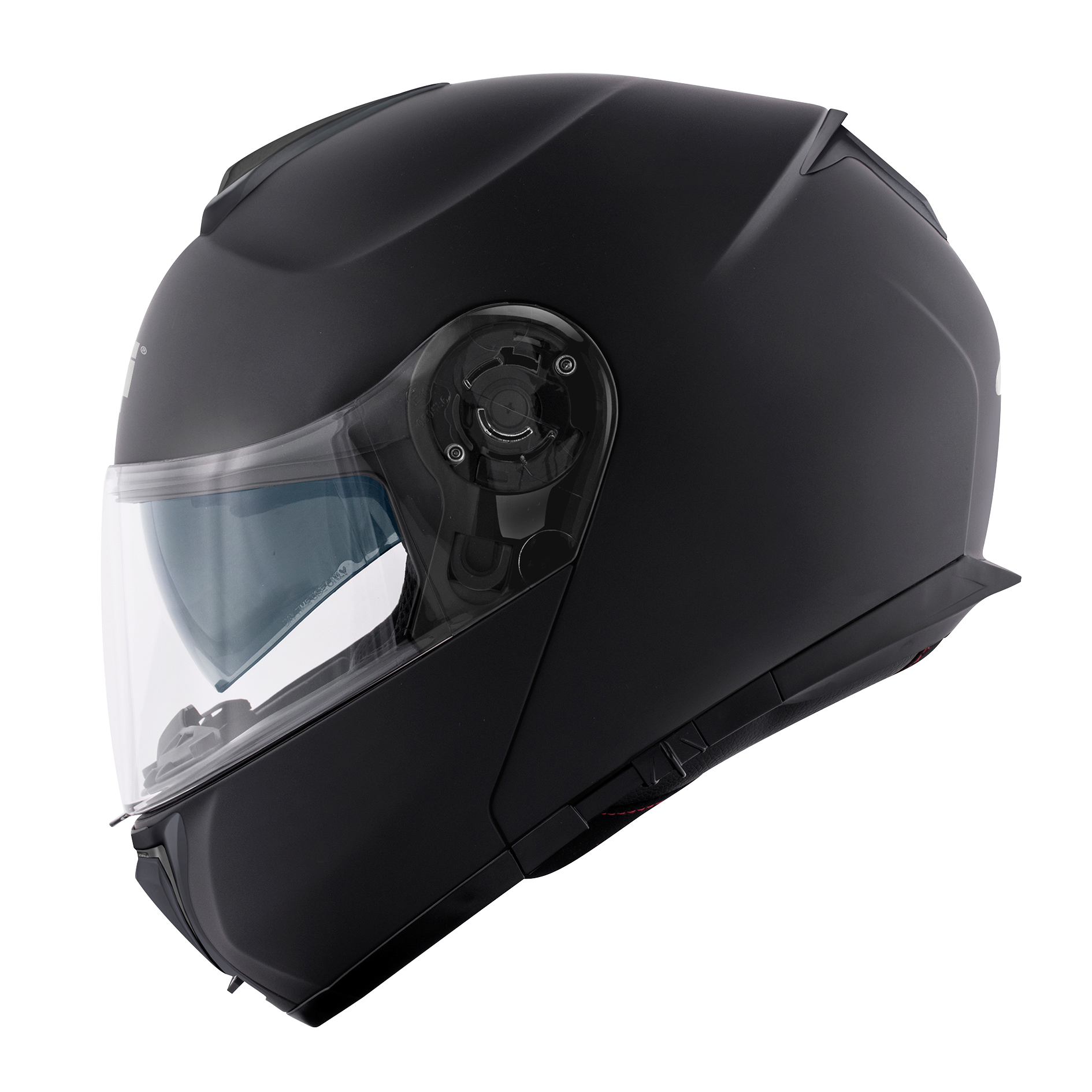 Helmet FLIP-UP X26 SOLID COLOR (Matt black) GIVI article code: HX26BN900; image still-life side left