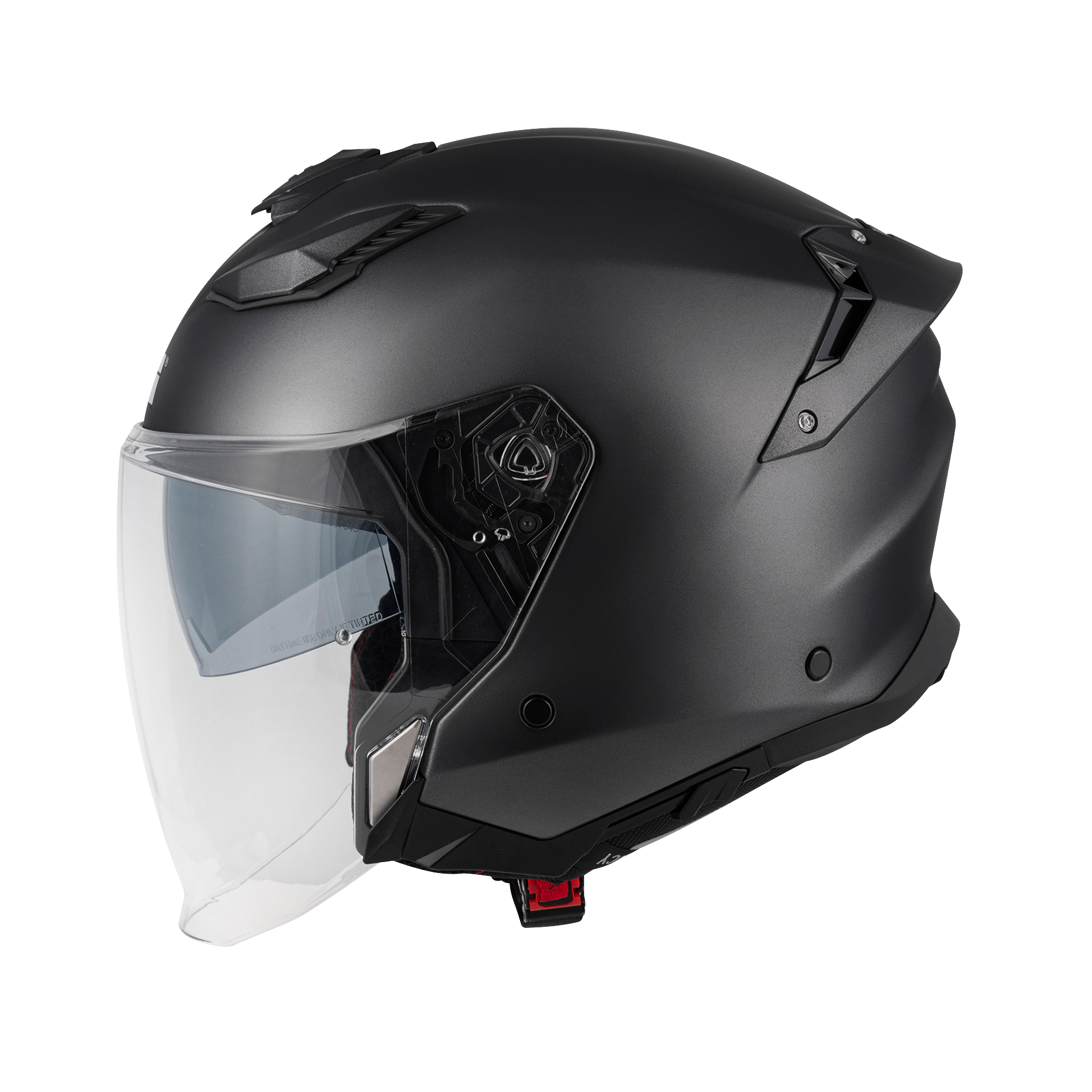 Helmet JET X31 SOLID COLOR (Matt black) GIVI article code: HX31SN900; image still-life side left