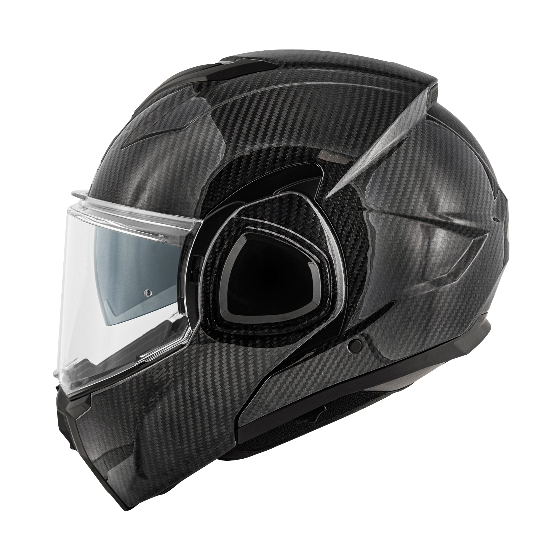 Helmet Flip-Back X36 CARBON SOLID COLOR (Carbon) GIVI article code: HX36CCRSD; image still-life side left