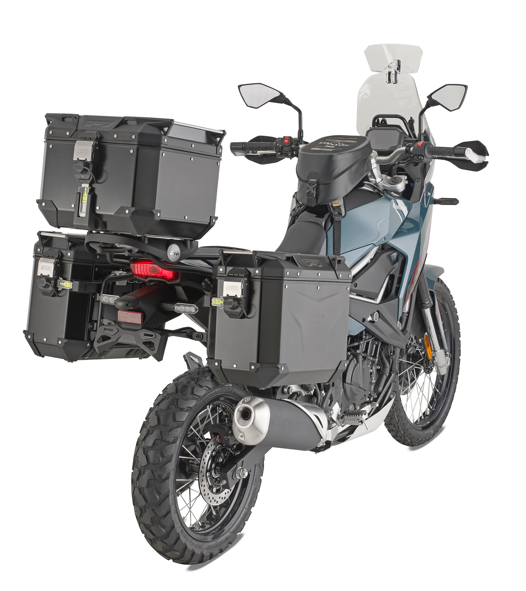 PLO4139MK Monkey pannier holder mounted on Kawasaki KLE 500 (26)
