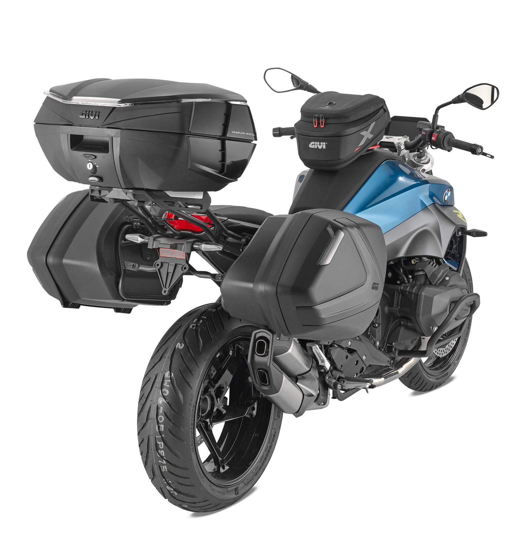 PLX5152 telaio Monokey SIDE pannier holder mounted on BMW R 1300 R (25)