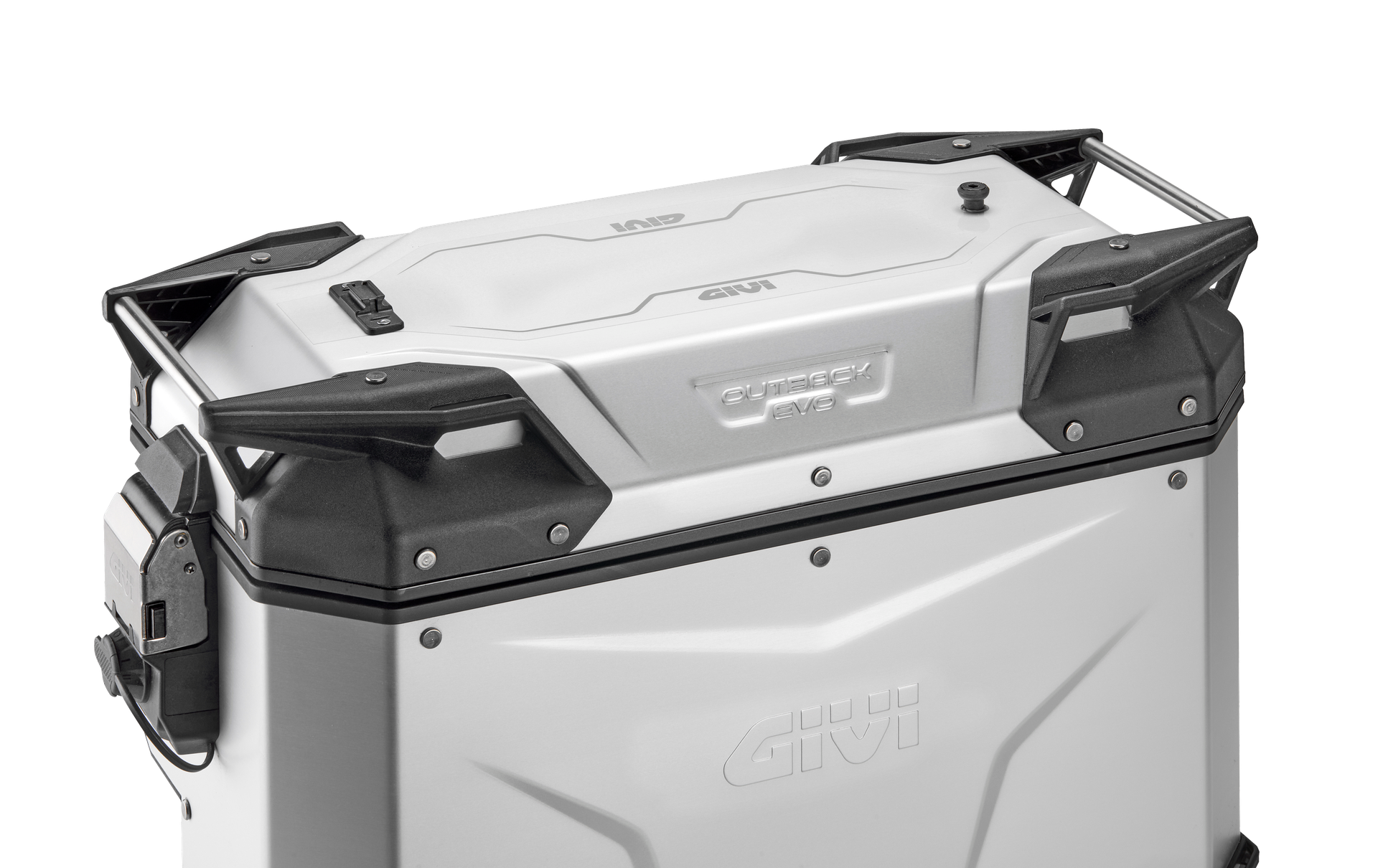 XL10 cargo bag X-line. Attachment kit to be mounted on the lid of aluminium cases